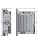 VARIABLE SPEED DRIVE, VLA1 TYPE, SINGLE-PHASE, SUPPLY 200...240VAC (50/60HZ). BUILT-IN EMC SUPPRESSOR, CAT. C2, 0.25KW