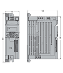 VARIABLE SPEED DRIVE, VLA1 TYPE, SINGLE-PHASE, SUPPLY 200...240VAC (50/60HZ). BUILT-IN EMC SUPPRESSOR, CAT. C2, 0.75KW