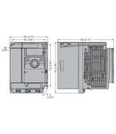 VARIABLE SPEED DRIVE, VFNC3 ULTRA-COMPACT TYPE, SINGLE-PHASE SUPPLY 200-240VAC 50/60HZ. EMC SUPPRESSOR BUILT-IN, 1.5KW