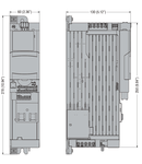 VARIABLE SPEED DRIVE, VLB3 TYPE, trifazat SUPPLY 400-480VAC 50/60HZ. EMC SUPPRESSOR BUILT-IN CAT. C2, 1.5KW