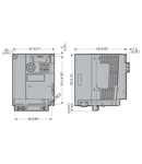 VARIABLE SPEED DRIVE, VFS15 TYPE, trifazat SUPPLY 380-500VAC 50/60HZ. EMC SUPPRESSOR BUILT-IN, 0.75KW