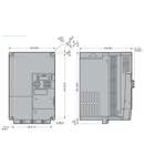 VARIABLE SPEED DRIVE, VFS15 TYPE, trifazat SUPPLY 380-500VAC 50/60HZ. EMC SUPPRESSOR BUILT-IN, 7.5KW