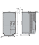 VARIABLE SPEED DRIVE, VFS15 TYPE, trifazat SUPPLY 380-500VAC 50/60HZ. EMC SUPPRESSOR BUILT-IN, 15KW