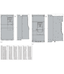 VARIABLE SPEED DRIVE, VFPS1 TYPE, trifazat SUPPLY. EMC SUPPRESSOR BUILT-IN, 110KW