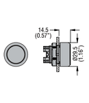 Push buton , diametru Ø22MM PLATINUM SERIES, SHROUDED, GREEN