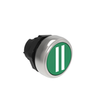 Push buton , diametru, WITH SYMBOL Ø22MM PLATINUM SERIES, FLUSH, II / GREEN