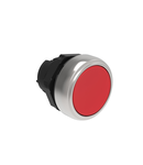 PUSH-PUSH BUTTON ACTUATOR Ø22MM PLATINUM SERIES, FLUSH. PUSH ON-PUSH OFF, RED