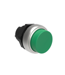 PUSH-PUSH BUTTON ACTUATOR Ø22MM PLATINUM SERIES, EXTENDED. PUSH ON-PUSH OFF, GREEN