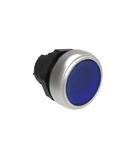 Buton luminos, diametru Ø22MM PLATINUM SERIES, FLUSH, BLUE