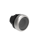 Push buton luminos Ø22MM PLATINUM SERIES, FLUSH. PUSH ON-PUSH OFF, TRANSPARENT