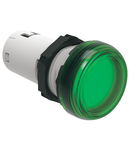 Lampa semnalizare cu LED, STEADY LIGHT Ø22MM PLATINUM SERIES, GREEN, 12VAC/DC