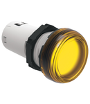 Lampa semnalizare cu LED, STEADY LIGHT Ø22MM PLATINUM SERIES, YELLOW, 12VAC/DC