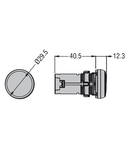 Lampa semnalizare cu LED, STEADY LIGHT Ø22MM PLATINUM SERIES, YELLOW, 12VAC/DC