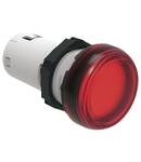 Lampa semnalizare cu LED, STEADY LIGHT Ø22MM PLATINUM SERIES, RED, 24VAC/DC