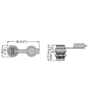 COMMUNICATION INTERFACE Ø22MM PLATINUM SERIES, RJ45 INTERFACE, ETHERNET CONNECTION TYPE