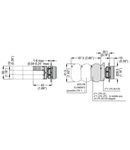 CONTACT ELEMENT Ø22MM PLATINUM SERIES, EM. SPRING-CLAMP TERMINATION.