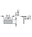 ENGRAVABLE SILVER PLASTIC LABEL TO USE WITH LPX AU100 HOLDER