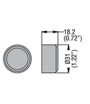 TRANSPARENT RUBBER BOOT FOR EXTENDED AND ILLUMINATED EXTENDED PUSHBUTTONS