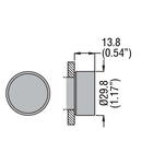 Push buton , diametru, WITH SYMBOL, Ø22MM 8LM METAL SERIES, FLUSH, II / GREEN