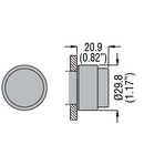 PUSH-PUSH BUTTON ACTUATOR, Ø22MM 8LM METAL SERIES, EXTENDED, GREEN