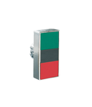 Buton dublu, diametru, Ø22MM 8LM METAL SERIES, 2 FLUSH PUSH BUTTONS. BOTH diametru, GREEN -RED