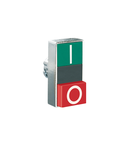 Buton dublu, diametru, Ø22MM 8LM METAL SERIES, 1 EXTENDED AND 1 FLUSH PUSH BUTTONS. BOTH diametru, GREEN -RED