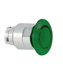 Buton ciuperca luminos, Ø22MM 8LM METAL SERIES, LATCH, PULL TO RELEASE, Ø40MM. GREEN