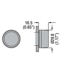 Cap lampa semnalizare, Ø22MM 8LM METAL SERIES, GREEN