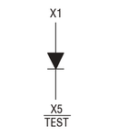 LAMP-HOLDER WITHOUT MOUNTING ADAPTER, Ø22MM 8LM METAL SERIES, TEST ELEMENT FOR LAMP-HOLDERS, TEST ELEMENT