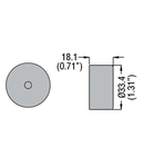 BLACK IP66 BOOT FOR FLUSH AND ILLUMINATED PUSH-BUTTONS