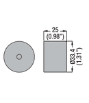 GREEN IP66 BOOT FOR EXTENDED AND ILLUMINATED PUSH-BUTTONS