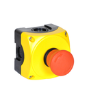 Doza semnalizare, Completa cu push buton, YELLOW, 1 HOLE LPZ P1 A5 WITH 1 E-STOP P/BUTTON LPC B6344