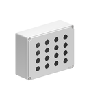 MULTIHOLES Doza semnalizareS, goala fara elemente semnalizare si comanda, FOR 16 ACTUATORS. GREY COVER