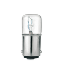 INCANDESCENT BULB, 5W, BA15D FITTING, 12VAC/DC