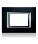 PLACA ORNAMENT 3 MODULE BRUSHED Antracit  BTICINO AXOLUTE