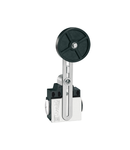 Limitator de cursa, K SERIES, ADJUSTABLE ROLLER LEVER, 2 SIDE CABLE ENTRY. DIMENSIONS COMPATIBLE TO EN 50047, PLASTIC BODY, CONTACTS 1NO+1NC SLOW BREAK MAKE BEFORE BREAK. METAL PLUNGER