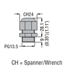 PG13.5 CABLE GLAND