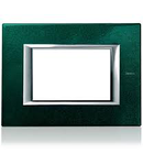 PLACA ORNAMENT 2 MODULE green sevres  BTICINO AXOLUTE