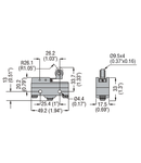 PLASTIC MICRO SWITCH, K SERIES, ROLLER CENTRE PUSH LEVER. 26.6MM/1.05IN LONG LEVER, CONTACTS 1NO/NC. FASTON TERMINALS