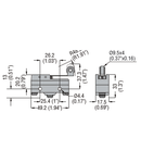 PLASTIC MICRO SWITCH, K SERIES, ROLLER CENTRE PUSH LEVER. 48.5MM/1.91IN LONG LEVER, CONTACTS 1NO/NC. FASTON TERMINALS