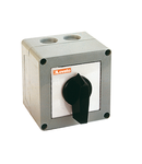 Intrerupator rotativ cu came, GX SERIES, P VERSION IN ENCLOSURE WITH ROTATING HANDLE. ON/OFF SWITCH, tetrapolar - SCHEME 92, 32A