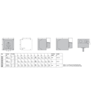 Intrerupator rotativ cu came, GN SERIES, P VERSION IN ENCLOSURE WITH ROTATING HANDLE. CHANGEOVER SWITCH, tetrapolar - SCHEME 75, 40A