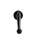 BLACK OPERATING LEVER, FOR 65X65MM FRONT PLATE 6MM/0.24IN FOR PER MOSTRINA 65X65MM 6MM PER GX32 - GX40 - GX16H - GX20H - GN12H - GN20H - GN25H