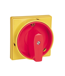 65X65MM YELLOW/Rosu0-1 PADLOCKABLE HANDLE FOR 2-Pozitii GX16 - GX20 - GN12 - GN20 - GN25