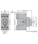 Intrerupator rotativ tripolar, DIRECT OPERATING VERSION, 16A