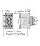 Intrerupator rotativ tetrapolar, SIMULTANEOUS CLOSING OPERATION AS SWITCH POLES. FOR GA...A VERSION, 40A