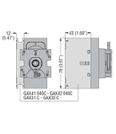 Intrerupator rotativ tetrapolar, SIMULTANEOUS CLOSING OPERATION AS SWITCH POLES. FOR GA…C VERSION, 40A