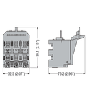 Suport fuziblie cu montaj pe sina R/BLOCK FOR SeparatorS, FOR GA016 A-GA032 A. SUITABLE FOR 10.3X38 FUSE SIZE