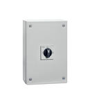 THREE-POLE LINE CHANGEOVER SWITCHES I-0-II IN IEC/EN IP65 METAL ENCLOSURE, 80A