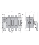 IEC/EN Intrerupator rotativ tetrapolar, SIMULTANEOUS CLOSING OPERATION AS Separator POLES. FOR GL0160C1...GL0315C1 VERSIONS